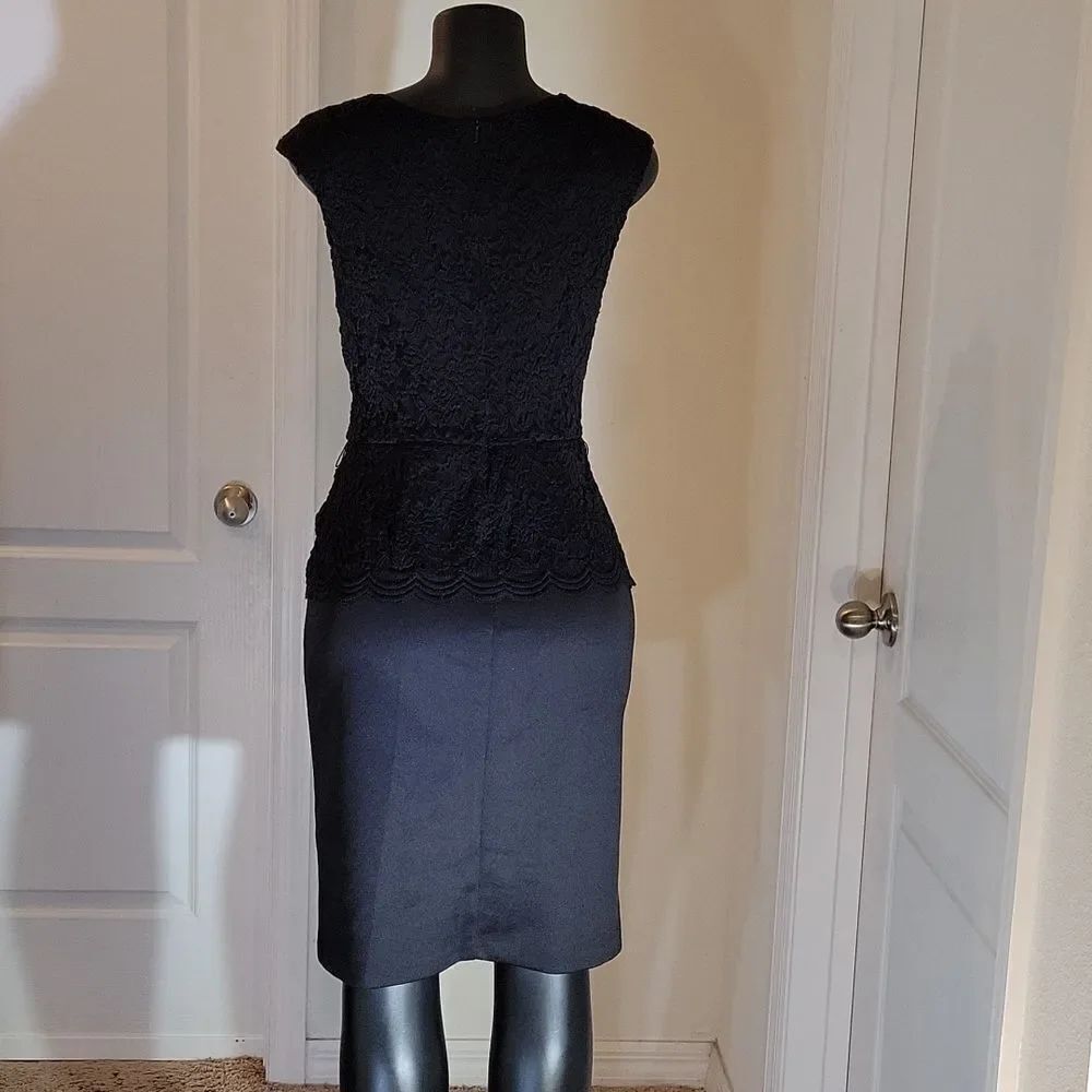 BRAND NEW CONNECTED APPAREL SLEEVELESS LACE TOP DRESS - Picture 9 of 16